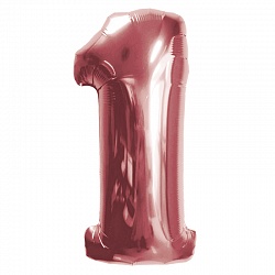 Шар (40''/102 см) Цифра, 1, Розовое Золото, в упаковке 1 шт. Шар (40»/102 см) Цифра, 1, Розовое Золото, в упаковке 1 шт.