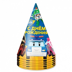 Колпаки Робокар Поли и друзья, 6шт Колпаки Робокар Поли и друзья, 6шт