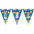 В Гирлянда-вымпелы "Милые Зверята" / 1 шт. / В Гирлянда-вымпелы «Милые Зверята» / 1 шт. /
