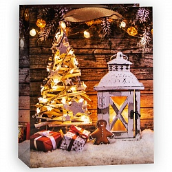 Пакет подарочный Новогодняя сказка, 18*23*10 см, 1 шт Пакет подарочный Новогодняя сказка, 18*23*10 см, 1 шт