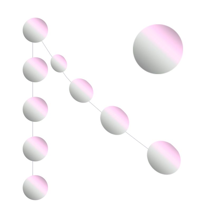 Гирлянда перламутровая 2,5 м "Круги" Нежно-розовая / 1 шт. / Гирлянда перламутровая 2,5 м «Круги» Нежно-розовая / 1 шт. /