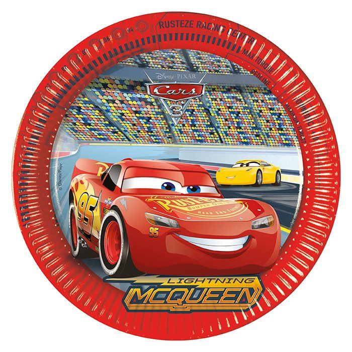 P Тарелки 23 см "Тачки 3" / Cars 3 / набор 8 шт. / P Тарелки 23 см «Тачки 3» / Cars 3 / набор 8 шт. /