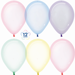 Шар (12''/30 см) Макарунс, Хрустальное ассорти, кристалл, 100 шт. Шар (12»/30 см) Макарунс, Хрустальное ассорти, кристалл, 100 шт.