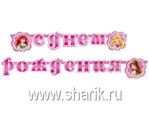 Гирл-буквы С ДР Disney Принцессы 220см/А Гирл-буквы С ДР Disney Принцессы 220см/А