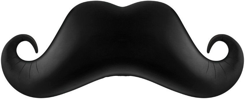 200bc648_8d18_11ea_a823_0cc47a2bb92d_80e4f51a_8ea6_11ea_a823_0cc47a2bb92d Шар (42»/107 см) Фигура, Усы, Черный, 1 шт.