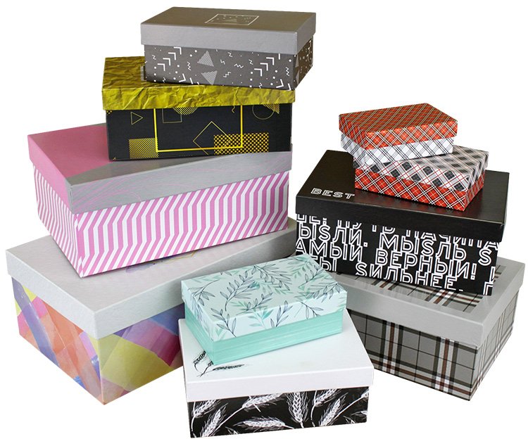 Набор коробок Дизайнерский тренд, Ассорти, 32*20*12 см, 10 шт. Набор коробок Дизайнерский тренд, Ассорти, 32*20*12 см, 10 шт.