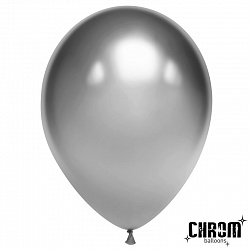 Шар (12''/30 см) Серебро, хром, 50 шт. Шар (12»/30 см) Серебро, хром, 50 шт.