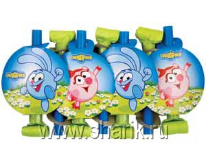 Язык-гудок с карт Смешарики 8шт/А Язык-гудок с карт Смешарики 8шт/А