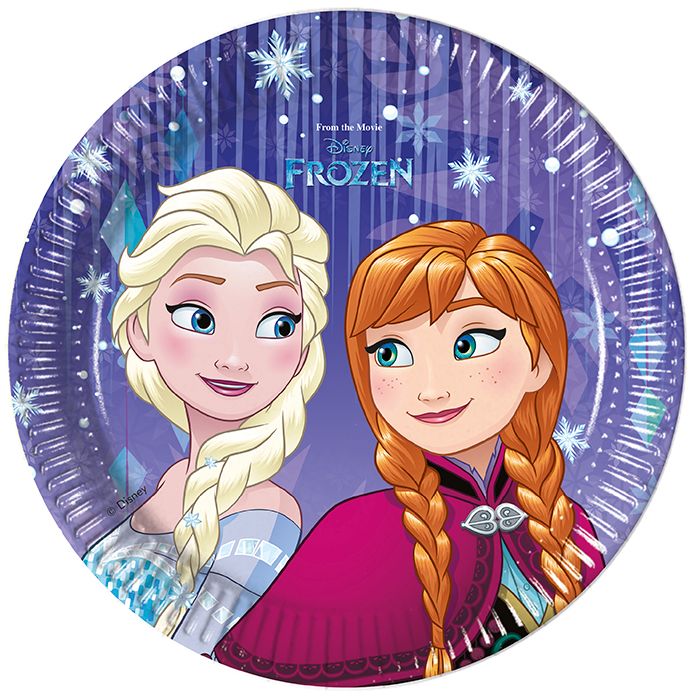 P Тарелки 20 см "Холодное сердце. Торжество: снежки" / Frozen Snowflakes / набор 8 шт. / P Тарелки 20 см «Холодное сердце. Торжество: снежки» / Frozen Snowflakes / набор 8 шт. /