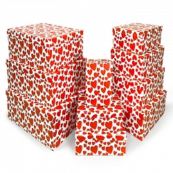 Набор коробок 10 в 1, Сердца Набор коробок 10 в 1, Сердца