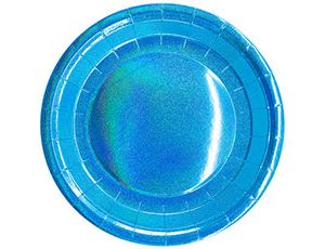 Тарелка гологр голубая 23см 6шт/G Тарелка гологр голубая 23см 6шт/G