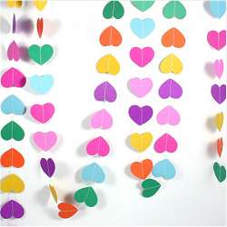 Подвеска Сердца, Ассорти, 220см Подвеска Сердца, Ассорти, 220см