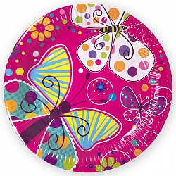 Тарелки, Бабочки, 7 дюйм, 6шт. Тарелки, Бабочки, 7 дюйм, 6шт.