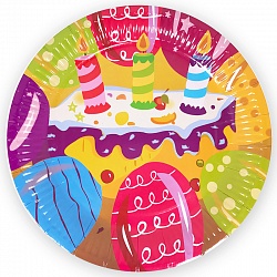 Тарелки, Тортик, 7 дюйм, 6шт. Тарелки, Тортик, 7 дюйм, 6шт.