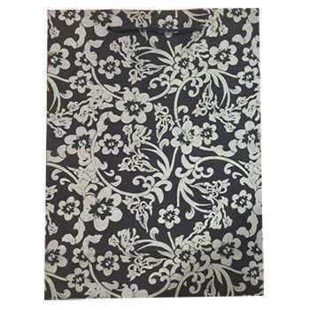 Крафт-пакет подарочный "Серебряный орнамент" / 31,5*23,5*8,5см Крафт-пакет подарочный «Серебряный орнамент» / 31,5*23,5*8,5см