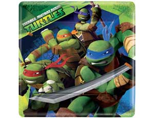 Тарелка Черепашки-Ниндзя 25см квад 8шт/А Тарелка Черепашки-Ниндзя 25см квад 8шт/А