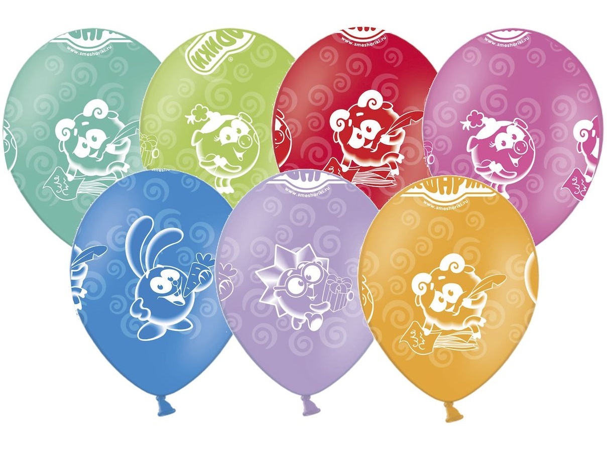 Шелкография пастель 14" Смешарики, 25 шт Шелкография пастель 14″ Смешарики, 25 шт