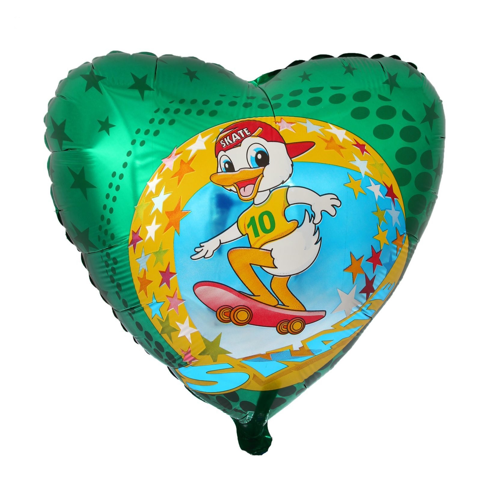 Шар (18/46 см) Сердце, Утенок на скейте/FM, 1шт Шар (18/46 см) Сердце, Утенок на скейте/FM, 1шт