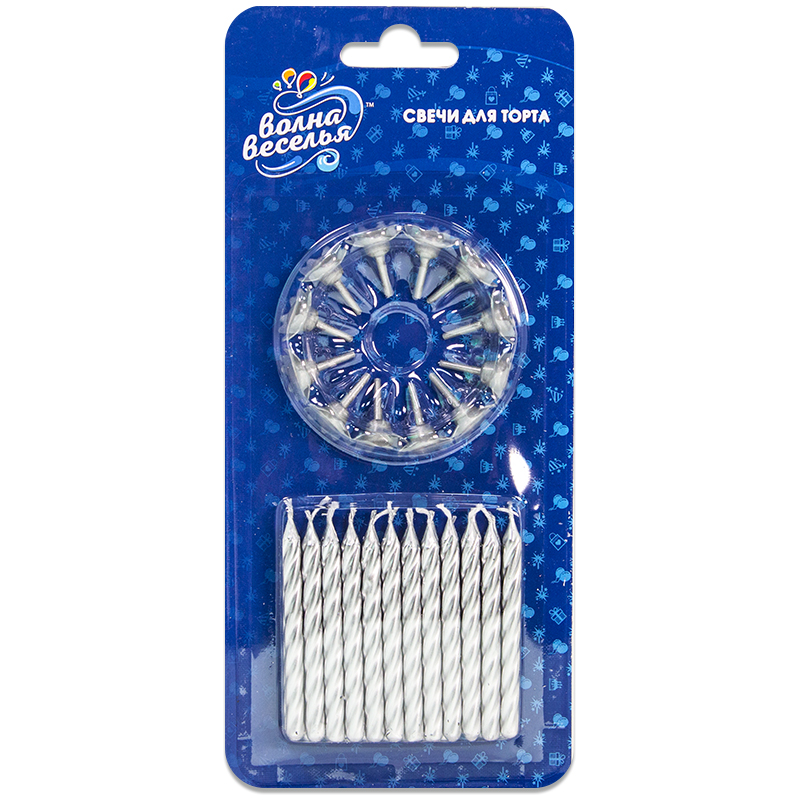 Свечи Серебро, 6 см, 24 шт. Свечи Серебро, 6 см, 24 шт.