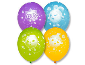 Шелкография пастель 14" Малышарики 1 ДР, 25 шт. Шелкография пастель 14″ Малышарики 1 ДР, 25 шт.