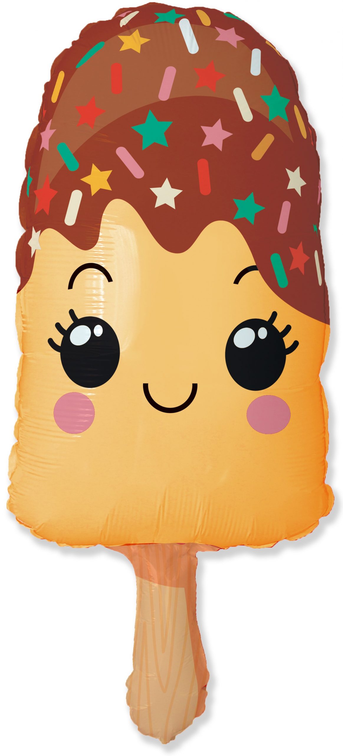 Шар (33''/84 см) Фигура, Счастливое эскимо, Желтый, 1 шт. Шар (33»/84 см) Фигура, Счастливое эскимо, Желтый, 1 шт.