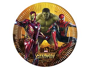 Тарелка Мстители Инфинити 23см 8шт/Р Тарелка Мстители Инфинити 23см 8шт/Р