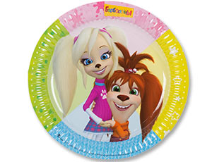 Тарелка бум Барбоскины 23см 6шт/G Тарелка бум Барбоскины 23см 6шт/G