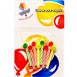 Свечи Веселые лица 8шт Свечи Веселые лица 8шт