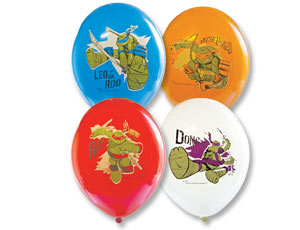 Шар с рисунком 14" Черепашки-Ниндзя 3цв, 25 шт Шар с рисунком 14″ Черепашки-Ниндзя 3цв, 25 шт