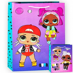 Пакет подарочный, Кукла ЛОЛ (LOL), Модные подружки, 31*22*10 см, 1 шт. Пакет подарочный, Кукла ЛОЛ (LOL), Модные подружки, 31*22*10 см, 1 шт.