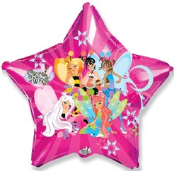Шар (18''/46 см) Звезда, Секретные крылья, Фуше, 1 шт. Шар (18»/46 см) Звезда, Секретные крылья, Фуше, 1 шт.