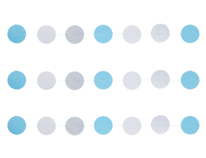 Гирлянда н/нитке Круги Нежные голуб 2,2м, 1 шт Гирлянда н/нитке Круги Нежные голуб 2,2м, 1 шт