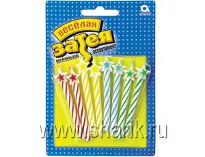 Свечи д/торта со звездой асс 8шт/V Свечи д/торта со звездой асс 8шт/V