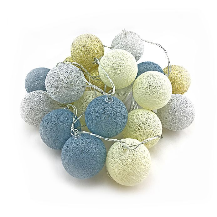 Светодиодная гирлянда "Хлопковый шар" Золотой, cеребряный, молочный, светло-серый / 3м, 20 шаров Светодиодная гирлянда «Хлопковый шар» Золотой, cеребряный, молочный, светло-серый / 3м, 20 шаров