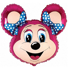 Шар (14»/36 см) Мини-фигура, Лолли-Маус, Фуше, 1 шт.