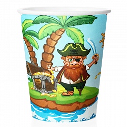 Стаканы Пираты, 180мл, 6шт Стаканы Пираты, 180мл, 6шт