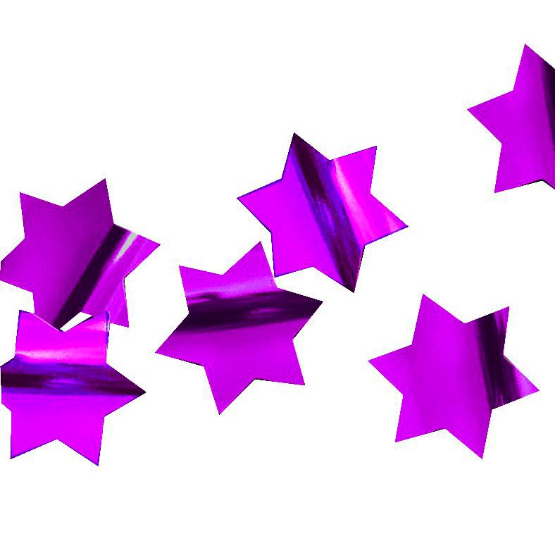 Конфетти "Звезды лиловые" фольгированные 3 см / 30 г / Конфетти «Звезды лиловые» фольгированные 3 см / 30 г /