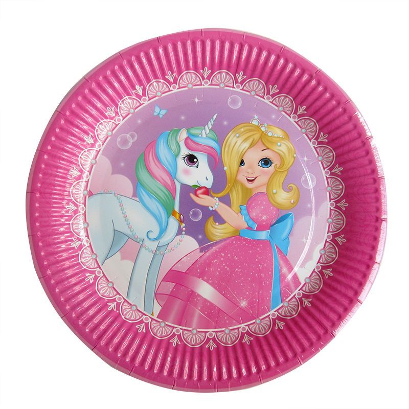 В Тарелки 23 см "Принцесса Мия и единорог" / набор 6 шт. / В Тарелки 23 см «Принцесса Мия и единорог» / набор 6 шт. /