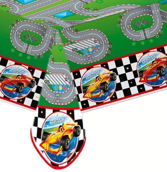 В Скатерть "Тачки" Чемпион / 1 шт. / В Скатерть «Тачки» Чемпион / 1 шт. /