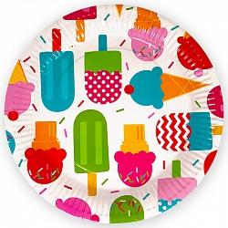 Тарелки Мороженое, 9 дюймов, 6шт Тарелки Мороженое, 9 дюймов, 6шт