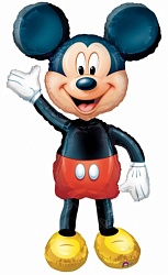 Шар (52''/132 см) Ходячая Фигура, Микки, 1 шт. Шар (52»/132 см) Ходячая Фигура, Микки, 1 шт.