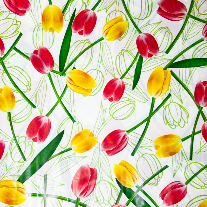 Скатерть ПЭТ, Солнечные тюльпаны, 120*180 см, 1 шт. Скатерть ПЭТ, Солнечные тюльпаны, 120*180 см, 1 шт.