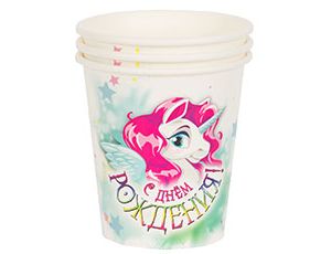 Стакан бум С ДР Единорог 190мл 6шт/G, 1 шт Стакан бум С ДР Единорог 190мл 6шт/G, 1 шт