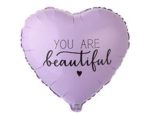 К 18" YOU ARE BEAUTIFUL , 1 шт. Шар 18″ Для самой прекрасной
