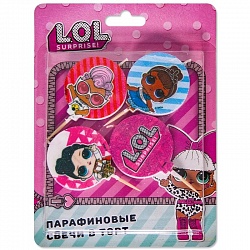 Свечи Кукла ЛОЛ (LOL), 4 см, 4 шт. Свечи Кукла ЛОЛ (LOL), 4 см, 4 шт.