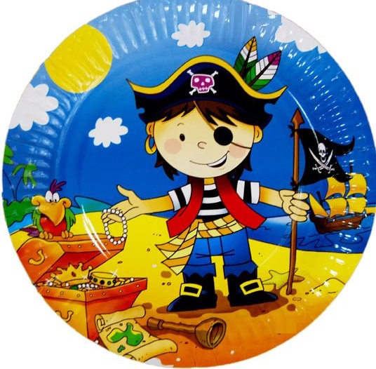 Тарелка бум Маленький пират 17см 6шт/G Тарелка бум Маленький пират 17см 6шт/G