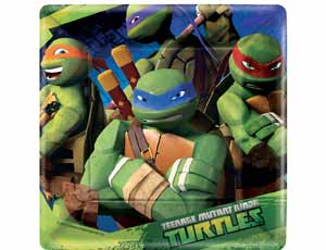 Тарелка Черепашки-Ниндзя 17см квад 8шт/А Тарелка Черепашки-Ниндзя 17см квад 8шт/А