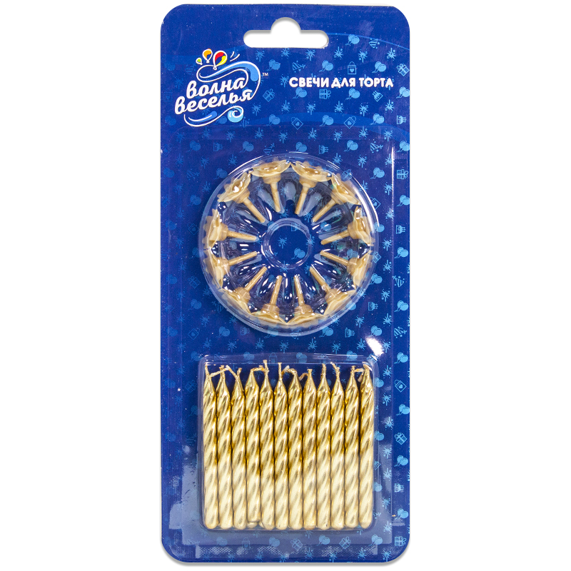 Свечи Золото, 6 см, 24 шт. Свечи Золото, 6 см, 24 шт.