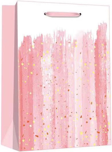 Пакет подарочный, Браш Искры, Розовый, 23*18*10 см, 1 шт. Пакет подарочный, Браш Искры, Розовый, 23*18*10 см, 1 шт.