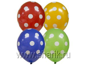 Шелкография пастель 12" Горошек, 50 шт. Шелкография пастель 12″ Горошек, 50 шт.